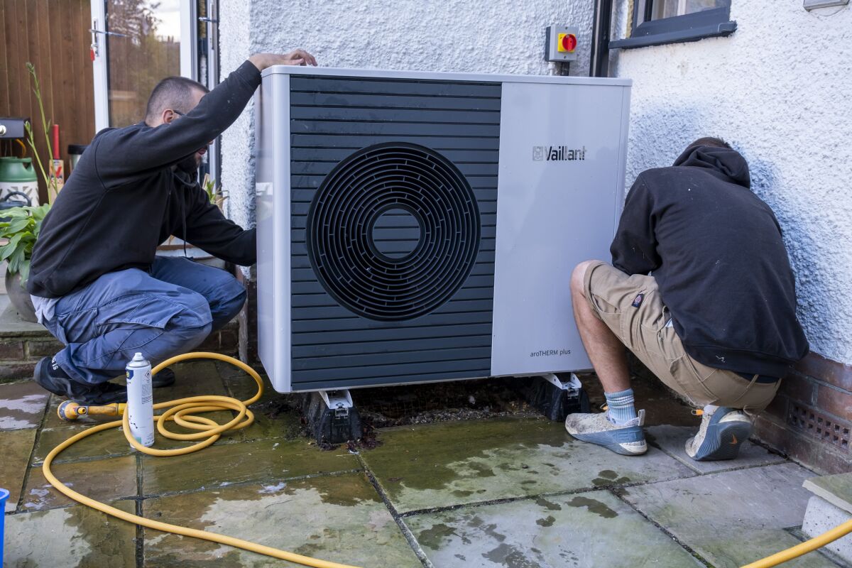 fitting a heat pump