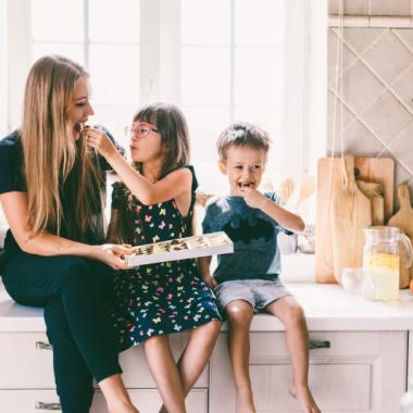 Family eating